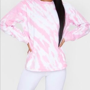 PRETTY LITTLE THING tie dye pullover/ sweater
